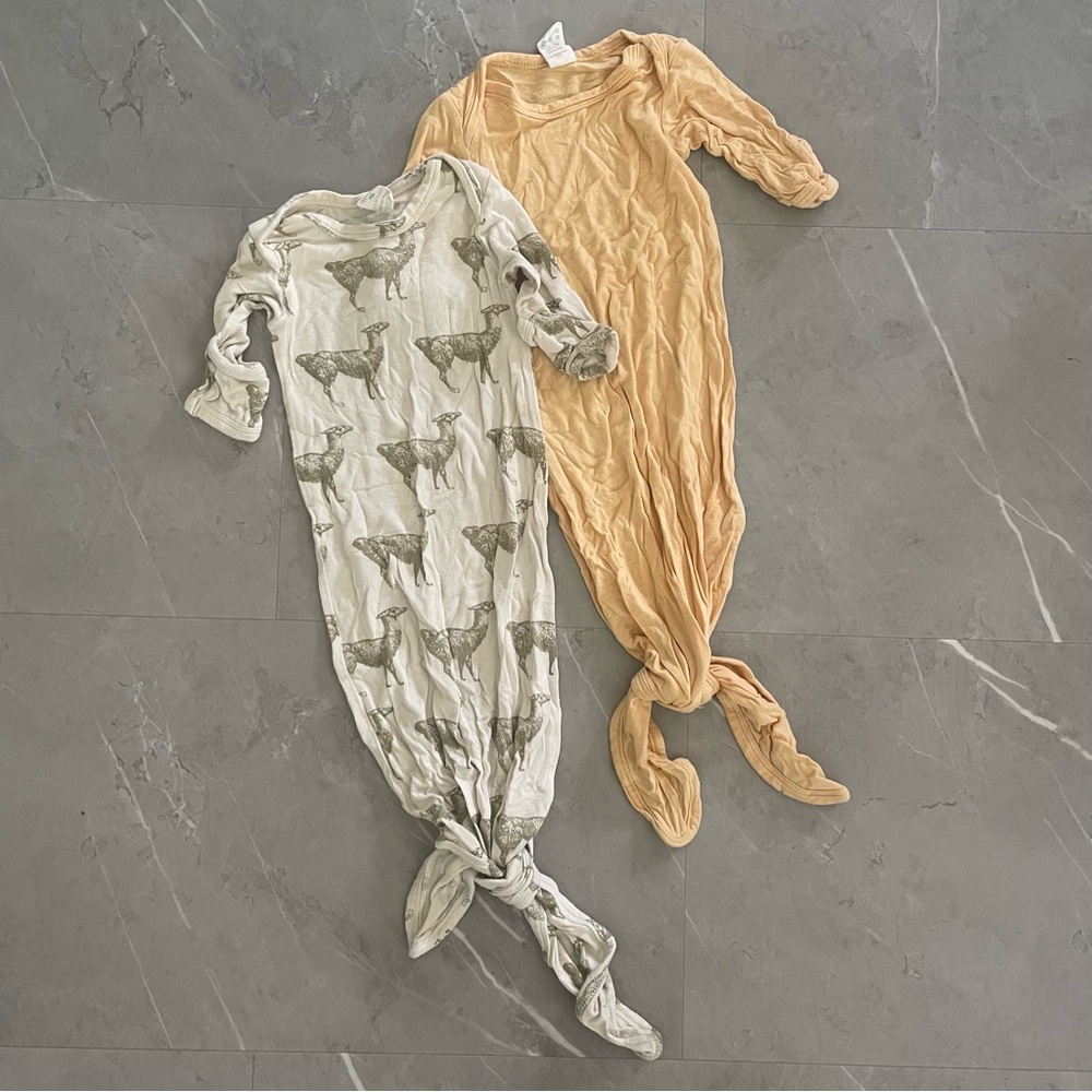 Kate Quinn Bundle of newborn bamboo tie bodysuits